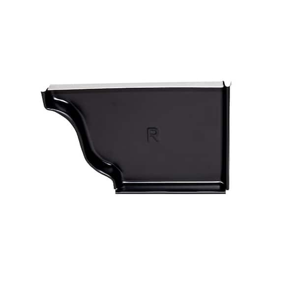 5 in. Black Aluminum Right End Cap
