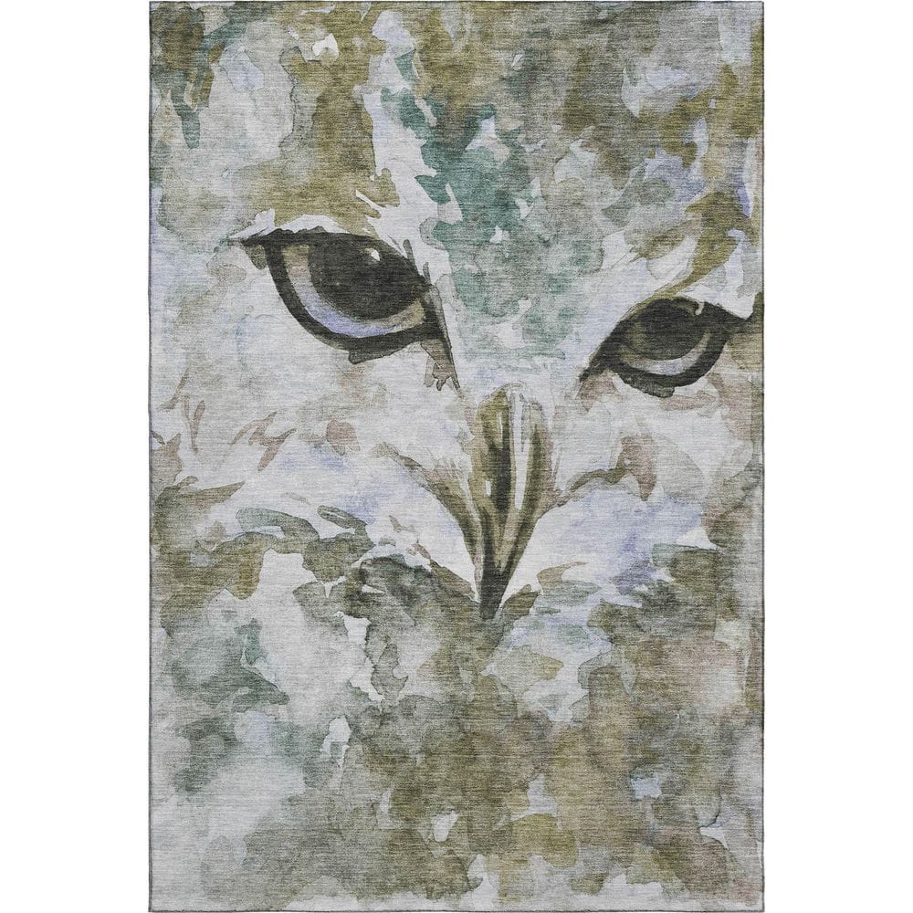 Mayfield Premium Machine Washable Abstract AMF2274 Taupe 8 ft. x 10 ft. Area Rug price history on PriceWatchPro