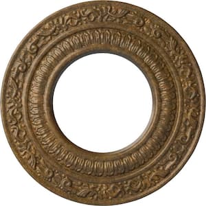 1/2 in. x 8-1/8 in. x 8-1/8 in. Polyurethane Andrea Ceiling Medallion, Rubbed Bronze
