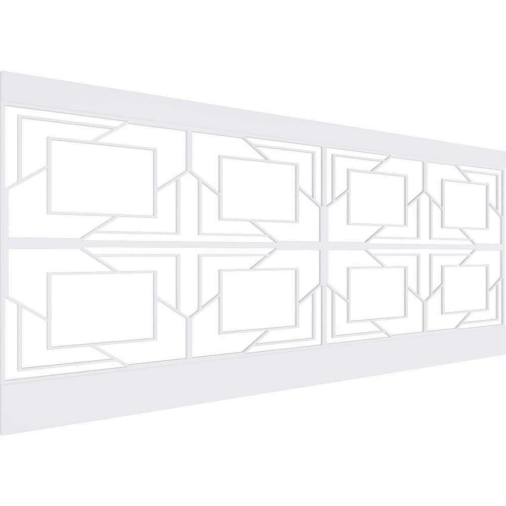 Ekena Millwork 40 in. H x 94-1/2 in. W 26.24 sq. ft. Monument PVC ...