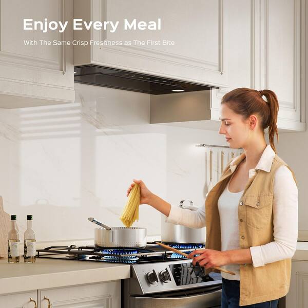 VIKIO 36 in. 600 CFM Convertible Insert Range Hood in Stainless