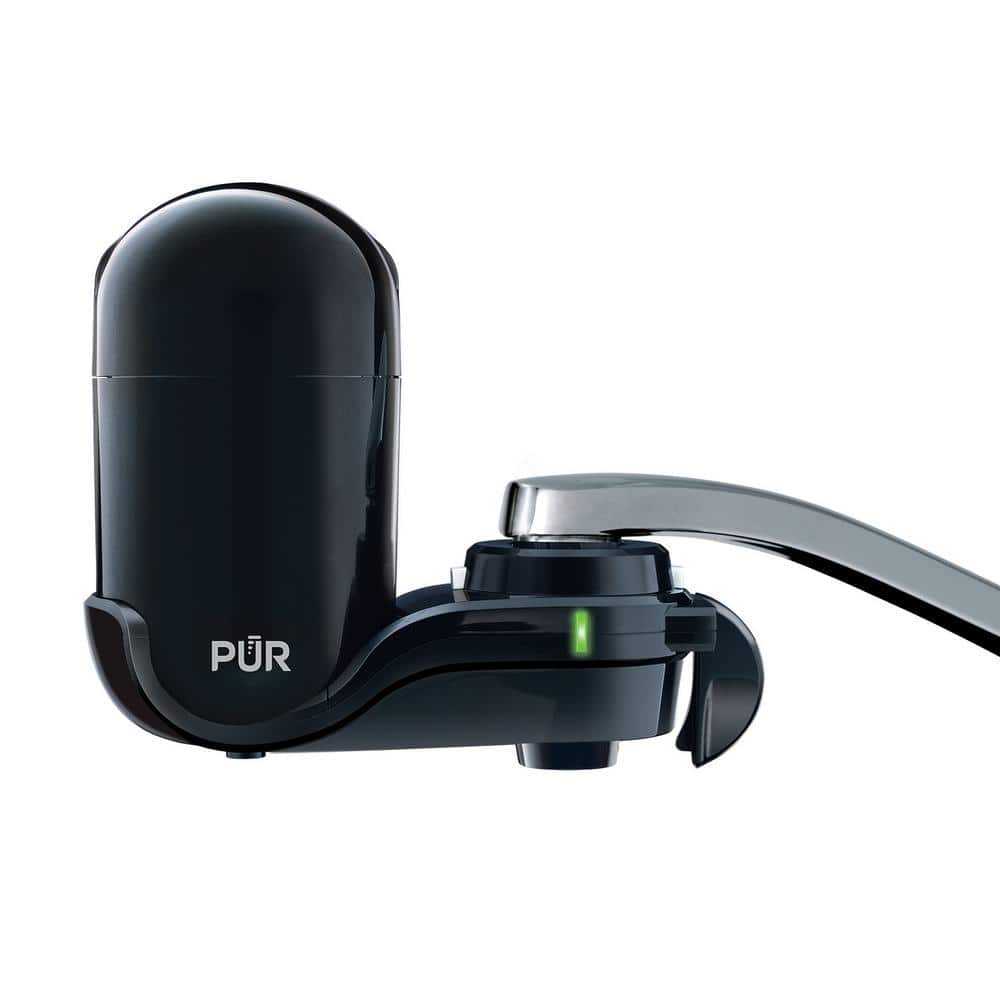 PUR PLUS Faucet Mount Filtration System, Black