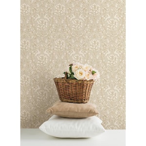 Brown Taupe Enchanted Vinyl Peel and Stick Matte Wallpaper