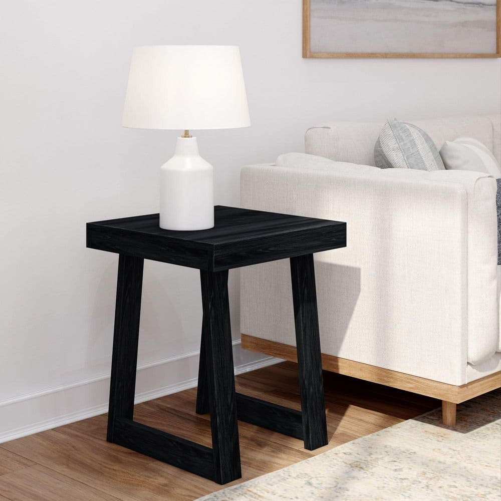 6johan WAVE SIDE TABLE クリアブラック Amazon.com: ZURI Furniture Jayden High Gloss Modern Side Table
