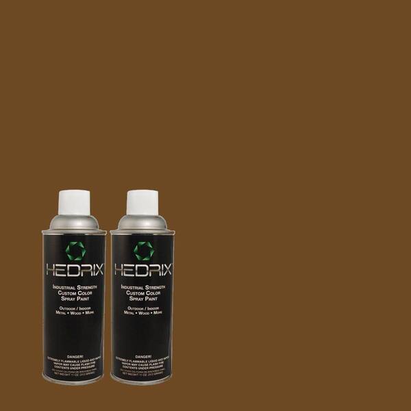 Hedrix 11 oz. Match of ECC-20-3 Hickory Grove Low Lustre Custom Spray Paint (2-Pack)