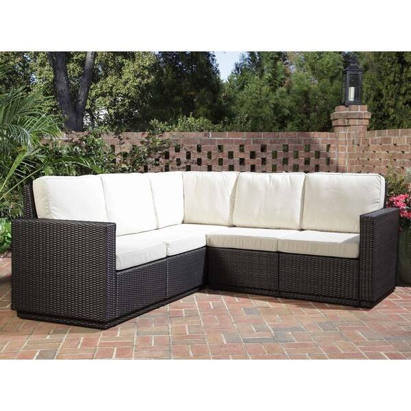 Home Styles Riviera Stone Patio Sectional Sofa-DISCONTINUED
