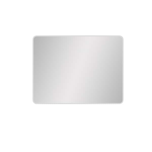 Unbranded 48 in. W x 36 in. H Rectangle Metal Framed Gray Mirror Modern Design Wall Decor Mirror for Living Room