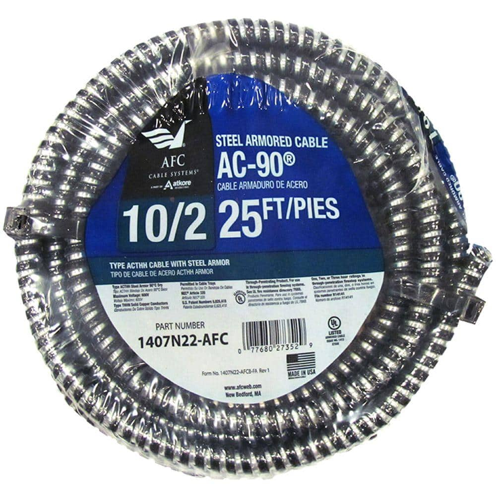 AFC Cable Systems 1/2 x 25 ft. Flexible Aluminum Conduit 5602-22-AFC - The  Home Depot