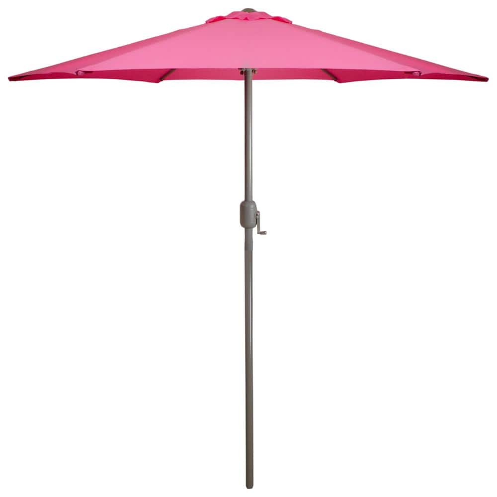 Northlight 7.5 ft. Outdoor Market Patio Umbrella with Hand Crank in