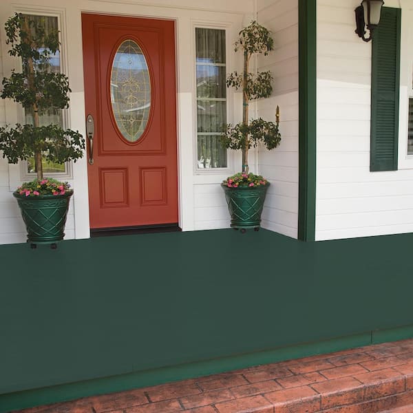 BEHR PREMIUM 1 gal. #SC-126 Woodland Green Low-Lustre Enamel  Interior/Exterior Porch and Patio Floor Paint 630001 - The Home Depot