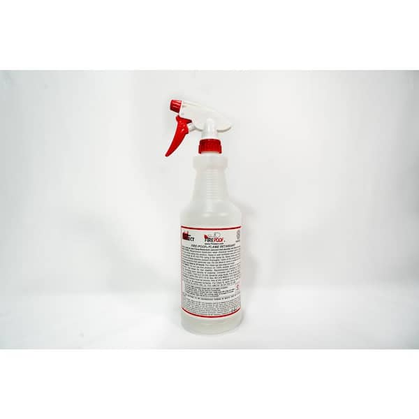 Fire-Poof 32 oz. Clear Interior Fireproofing Flame Retardant Liquid Spray  for Fabric and Raw Wood