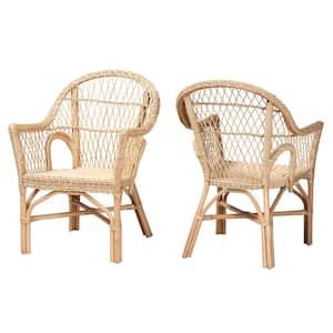 Zara Natural Rattan Arm Chair (Set of 2)