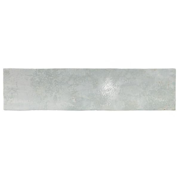 Merola Tile Biarritz Green 3 in. x 11-7/9 in. Ceramic Wall Take Home Tile Sample
