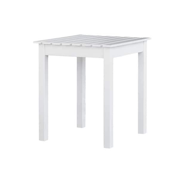 JACK-POST Hearth Porch and Home White Hardwood Side Table Painted