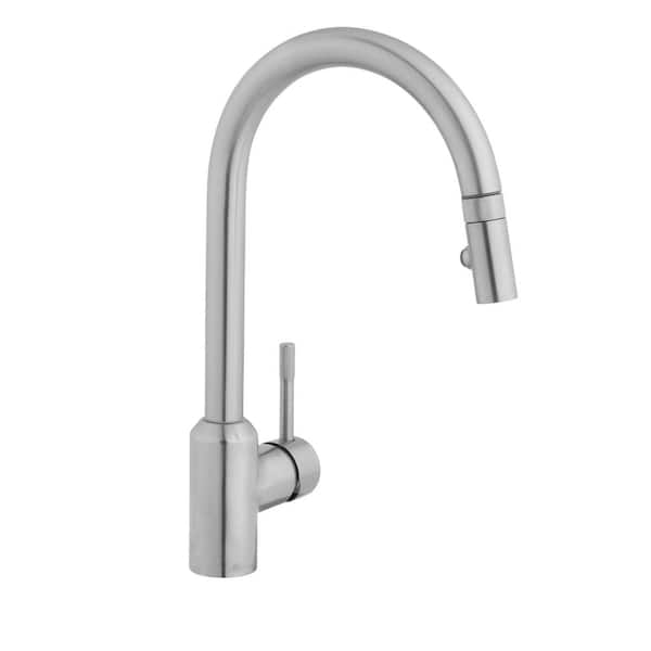 Glacier Bay Axel Single Handle Pull Down Sprayer Kitchen Faucet in