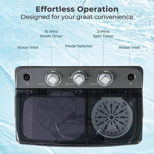 Volenca Portable Washing Machine with Built-In Drain Pump YCCO