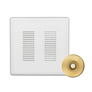 PrimeChime Plus 2 Video Compatible Wired Door Bell Chime Kit with Polished Brass Stucco Button