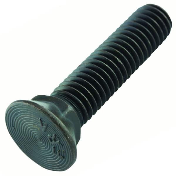 Everbilt 1/2 in. x 1-1/2 in. Plain Plow Bolt (25-Piece per Box)