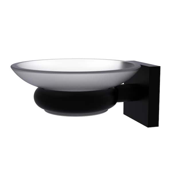 Allied Brass Montero Collection Wall Mounted Soap Dish in Matte Black