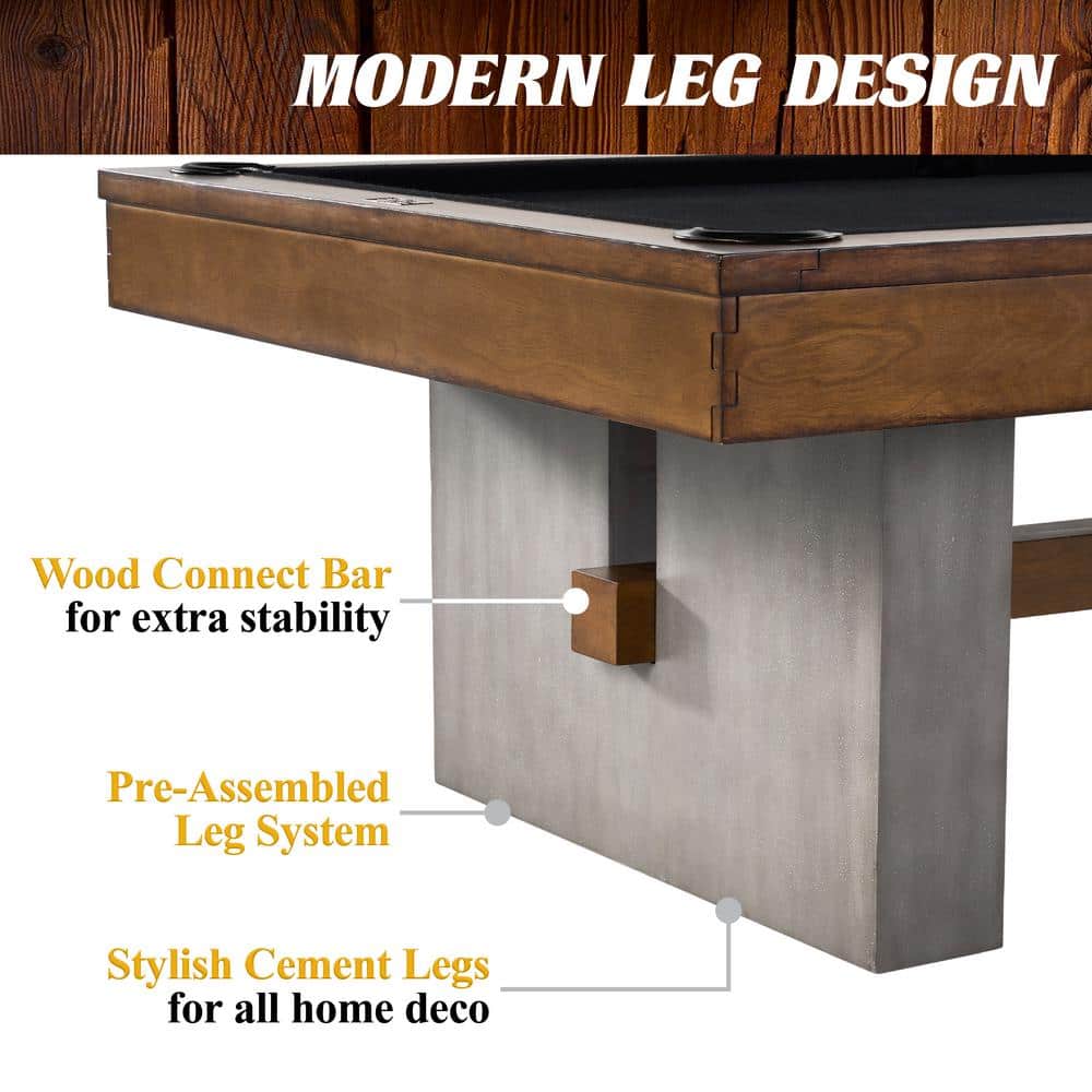 Barrington 8' Slate-Tech Urban Billiard Table with Accessories