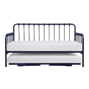 Evan Navy Blue Twin Daybed with Lift-up Trundle