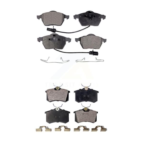 TEC Front Rear Ceramic Brake Pads Kit For Volkswagen Passat Audi A4 Quattro A6 S6 KTC-100425