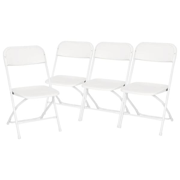 650 Lbs Capacity Commercial Quality Black Plastic Folding Chairs 100 PACK 
