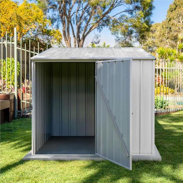 Multi-purpose Pool Pump 5 ft. W x 5 ft. D Metal Shed with Single Front Door and Easy Opening Lid 24 sq. ft.