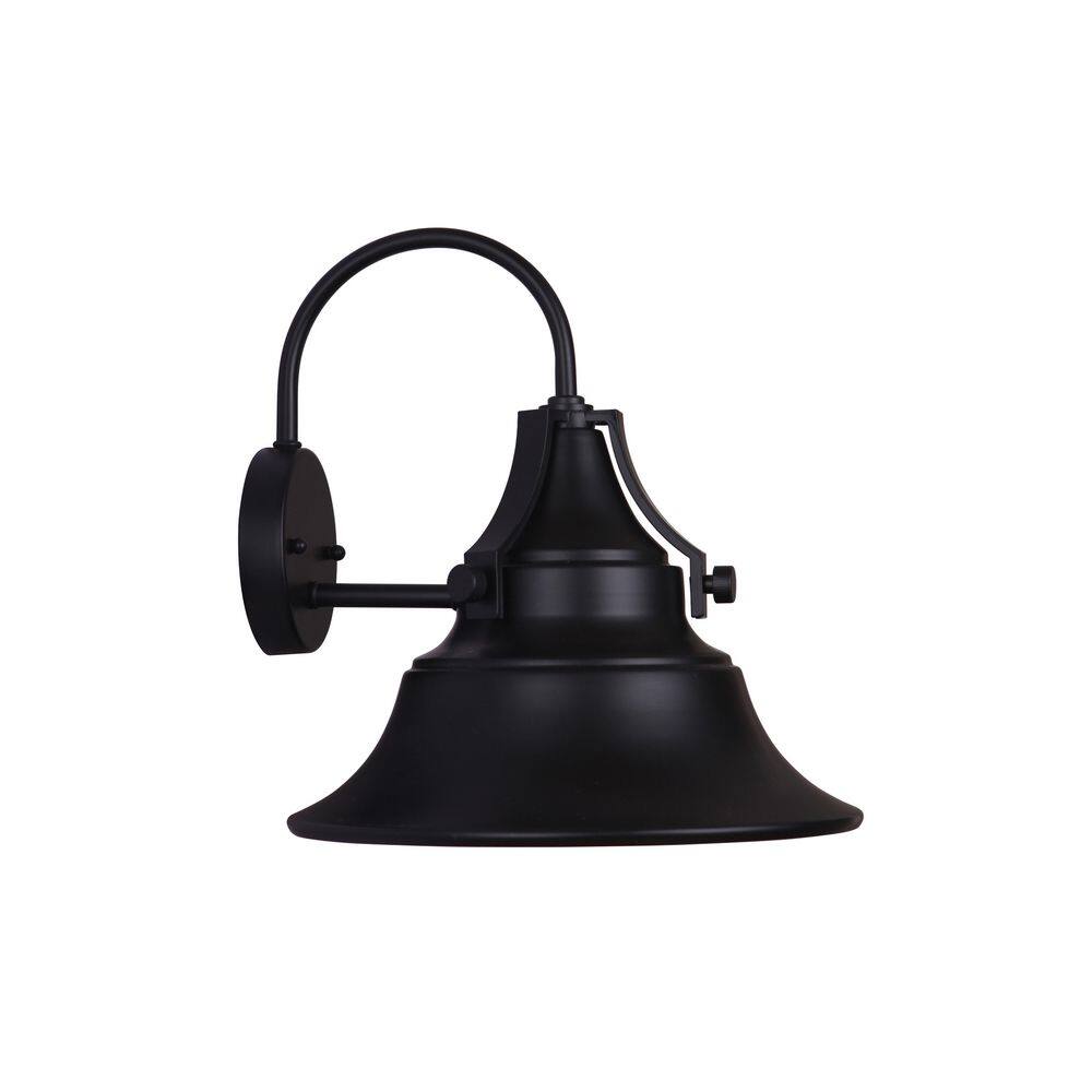Midnight Black Bronze 16.25" Industrial Wall Sconce