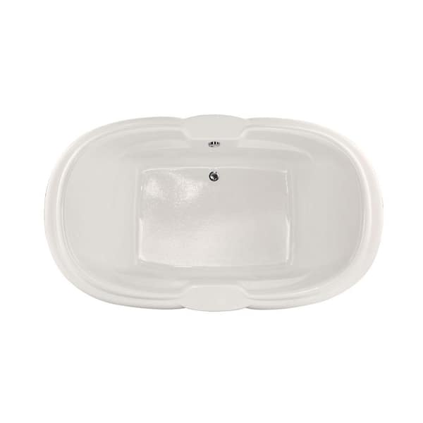 Hydro Systems Hampton 72 in. Acrylic Oval Drop-in Thermal Air Bathtub in White