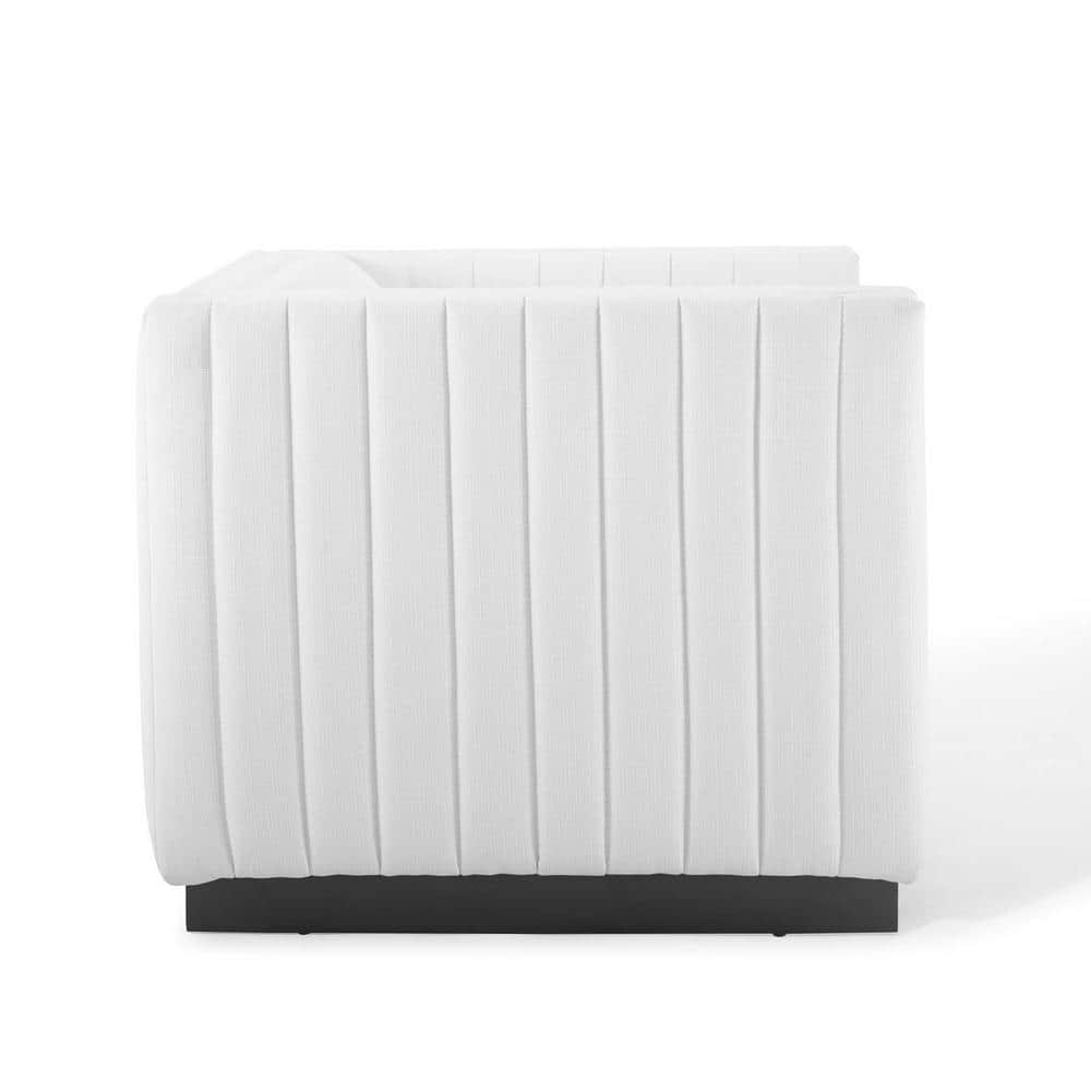 Elegant White Velvet Wood Base Accent Chair