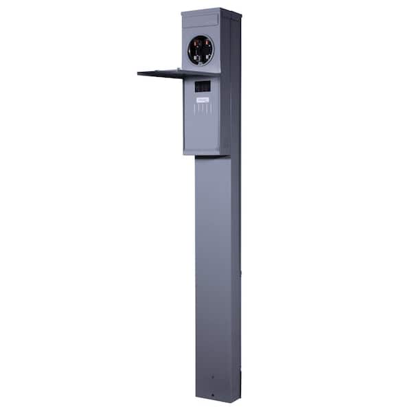 200 Amp 4-Space 4-Circuit Outdoor Ring-Type Meter Socket Pedestal (M281C1P6HP)