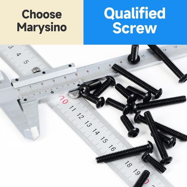 MarySino 240-Piece M6 Hex Bolt Nut Assortment Kit, Grade 10.9