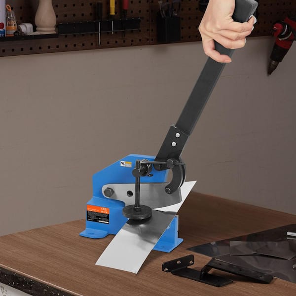 5 in. Manual Hand Plate Shear for Metal Sheet Processing, HS-5 Benchtop Cutter with Q235 Material, for CraftsThick Steel