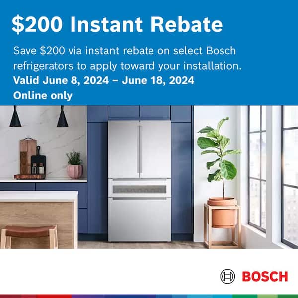 Bosch 800 Series 36 in. 21 cu. ft. Smart Counter Depth French Door 