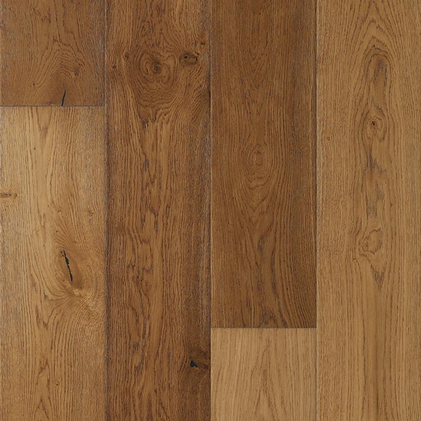 Malibu Wide Plank Surfside French Oak 9/16 in.T x 8.7 in.W Tongue and Groove Wirebrushed Engineered Hardwood Flooring (27.1 sq. ft./case)