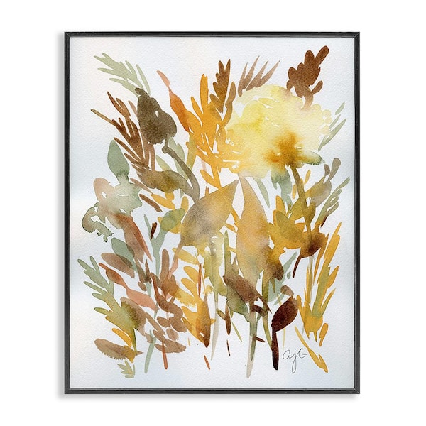 Stupell Industries Abstract Autumnal Herbs by Alexandria Gilbert Kincaid 1-Piece Framed Graphic Print Nature Art Print 14 in. x 11 in.