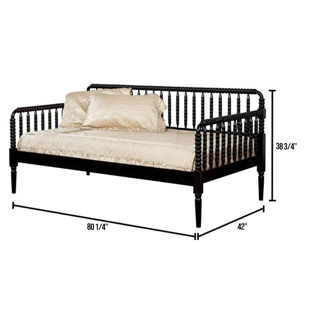 William s Home Furnishing Linda Twin Daybed in Black CM1741BK BED The Home Depot