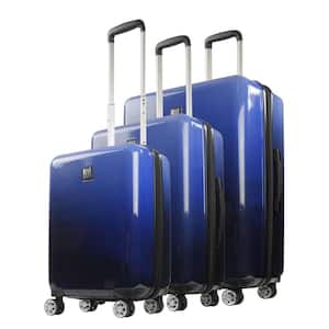 Impulse Ombre Hardside Spinner Luggage, 3pc set, Light Blue