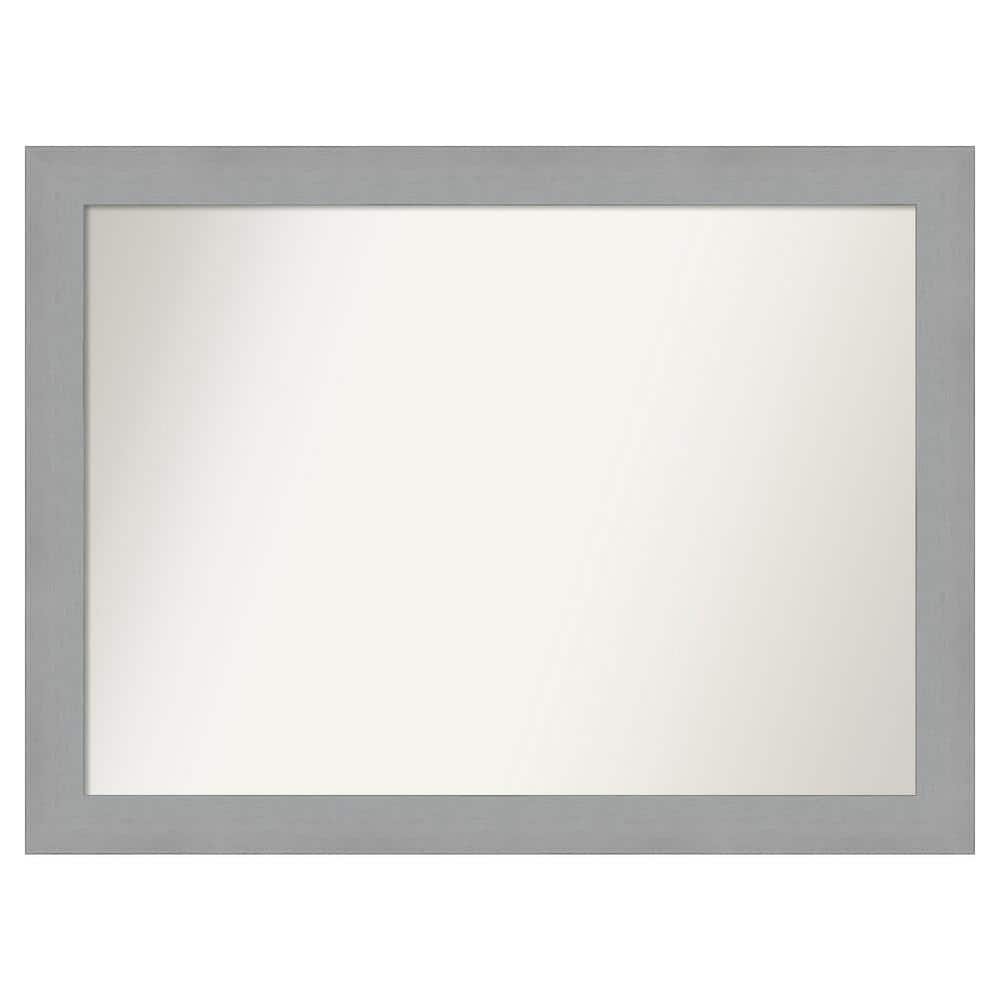Brushed Nickel 31.5 in. x 23.5 in. Cusom Non-Beveled Framed Bathroom Vanity Wall Mirror price history on PriceWatchPro