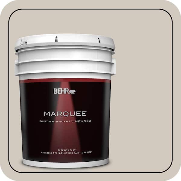 BEHR MARQUEE 5 gal. #PPF-21 Porch Swing Beige Flat Exterior Paint & Primer
