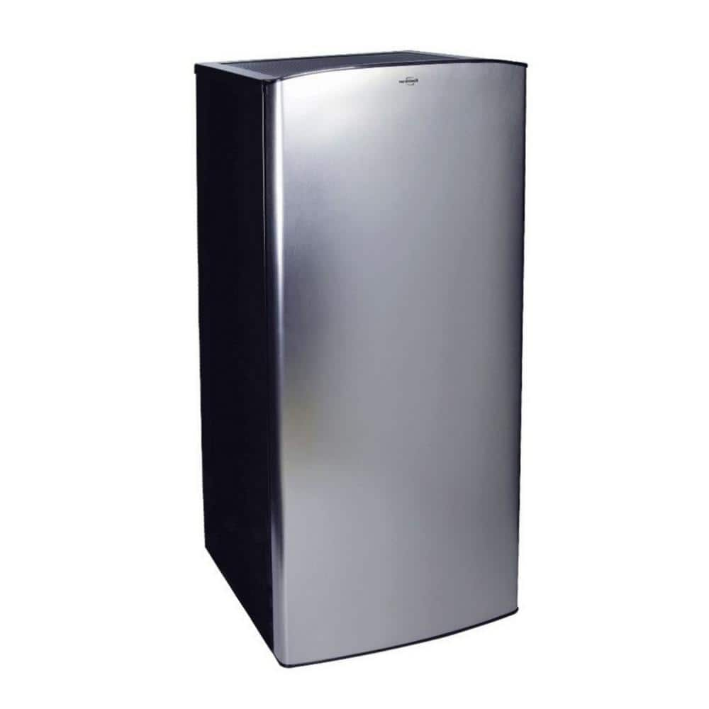 slim fridge freezer black