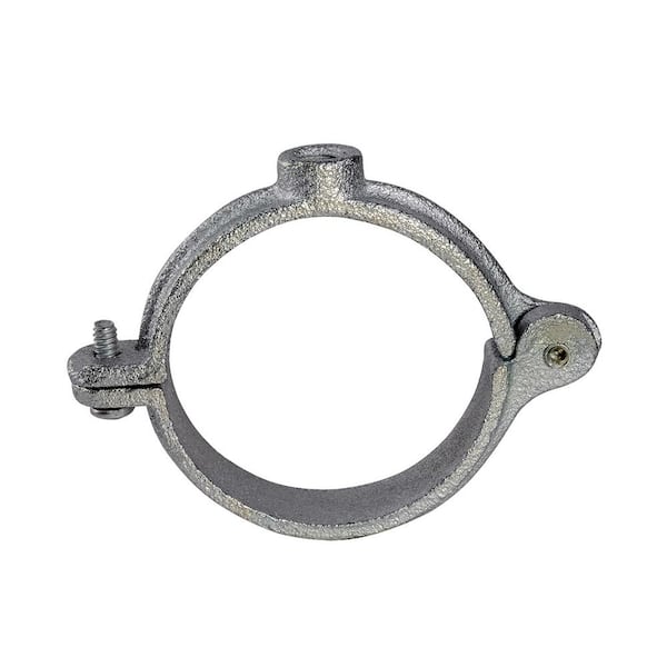 The Plumber's Choice 1 in. Hinged Split Ring Pipe Hanger in Galvanized Malleable Iron