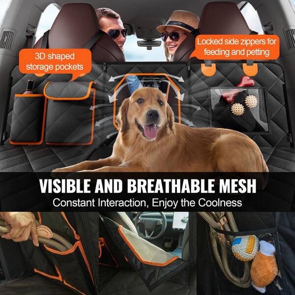 PROTEX Premium Set Of 1 Car Backrest Protector, Car Rear Seat Organiser, Oxford 600D Water-Resistant Rear Seat Protector With 12 Inch/30.5 Cm Tablet And IPad Compartment (Black - View #5