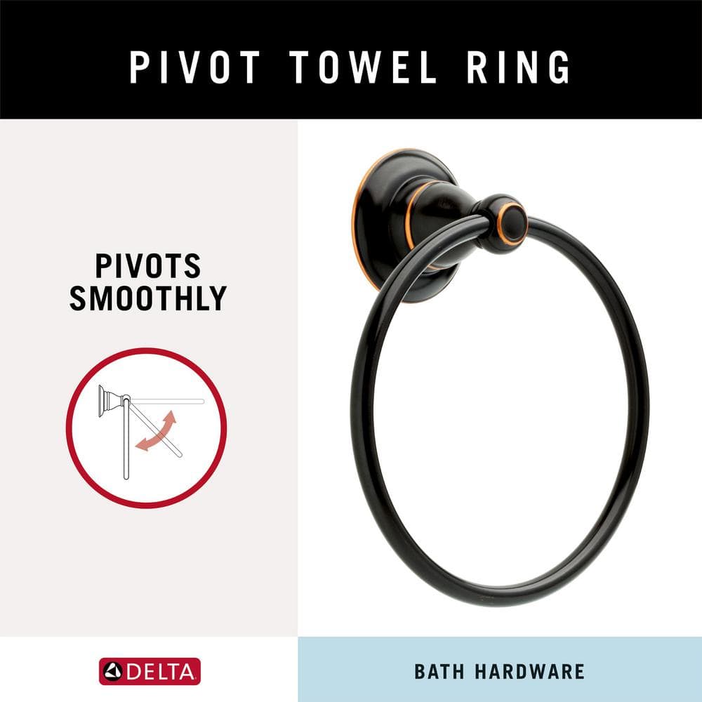 Oil Rubbed Bronze Metal 3-Piece Bath Hardware Set