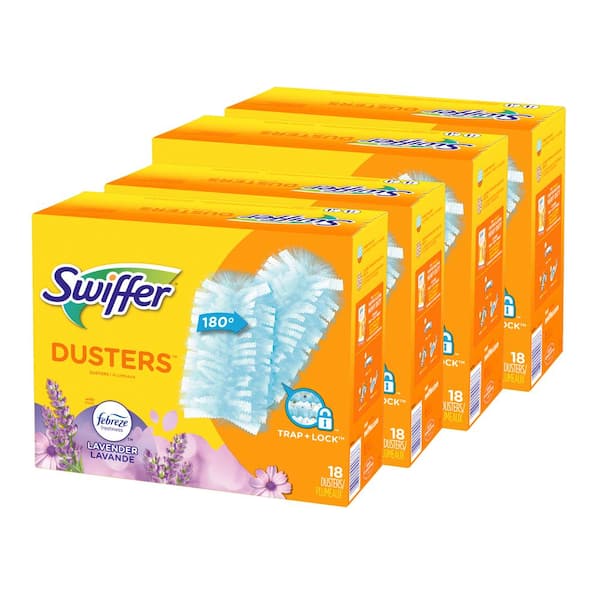 Swiffer 180 Duster Multi-Surface Refills with Febreze Lavender Vanilla and Comfort Scent (18-Count)