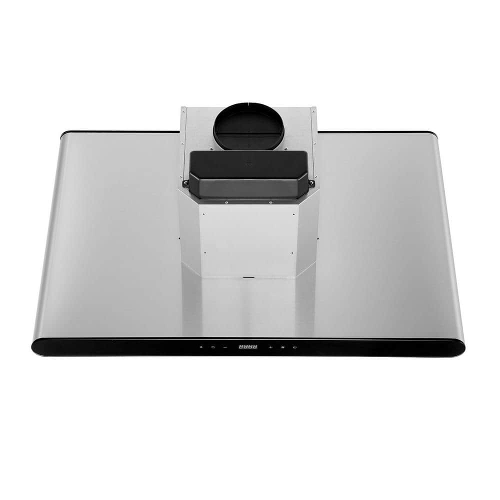36-Inch Stainless Steel Convertible Wall Range Hood with LED Lights