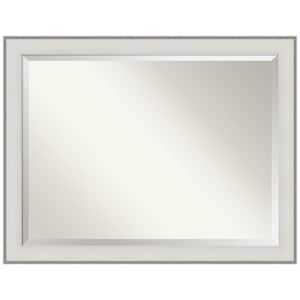 Imperial White 45 in. H x 35 in. W Framed Wall Mirror