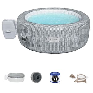 SaluSpa AirJet 6-Person Inflatable Hot Tub and PureSpa Water Maintenance Kit