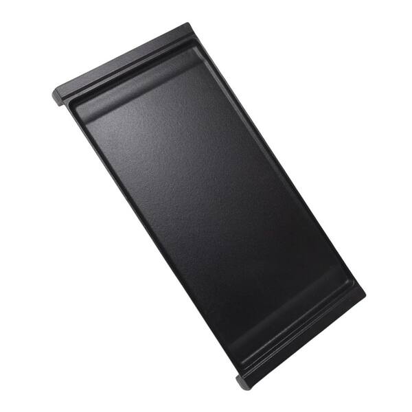 Cast Iron Griddle Black Enamel Finish Nonstick Surface Gas Cooktop Compatible Stove Center Griddle Plate Set